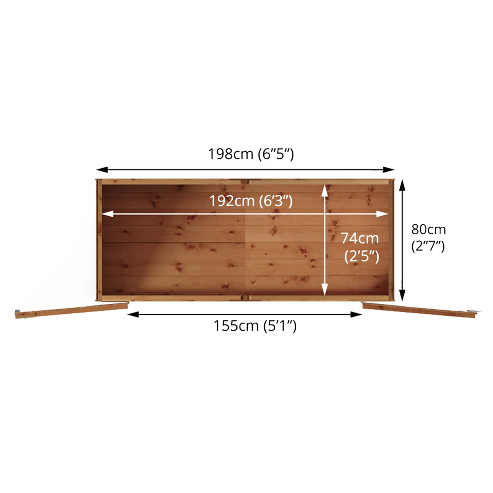 Mercia 3 x 7ft Double Door Tongue and Groove Apex Bike Shed Image 9