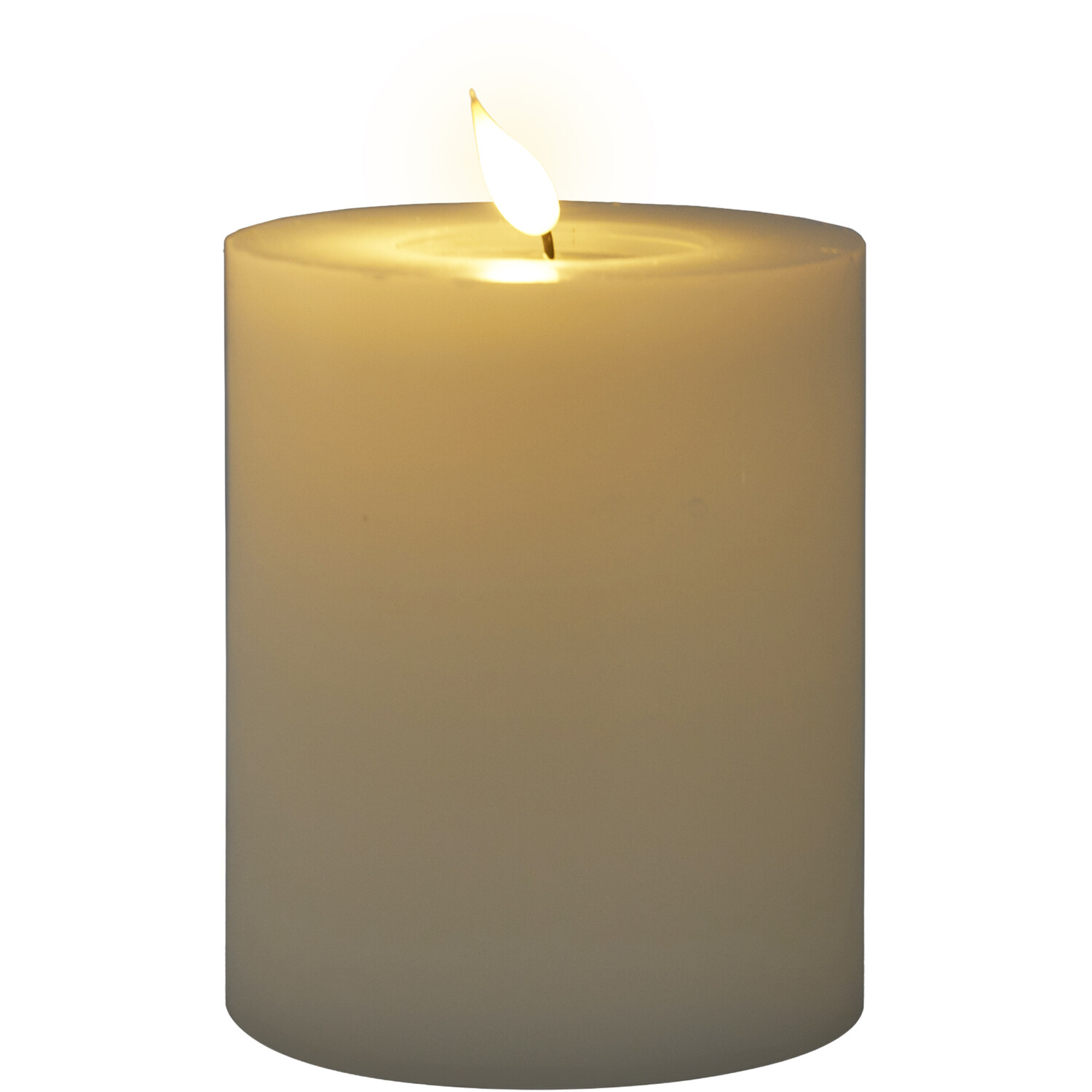 Melted Look LED Candle - White Image 3