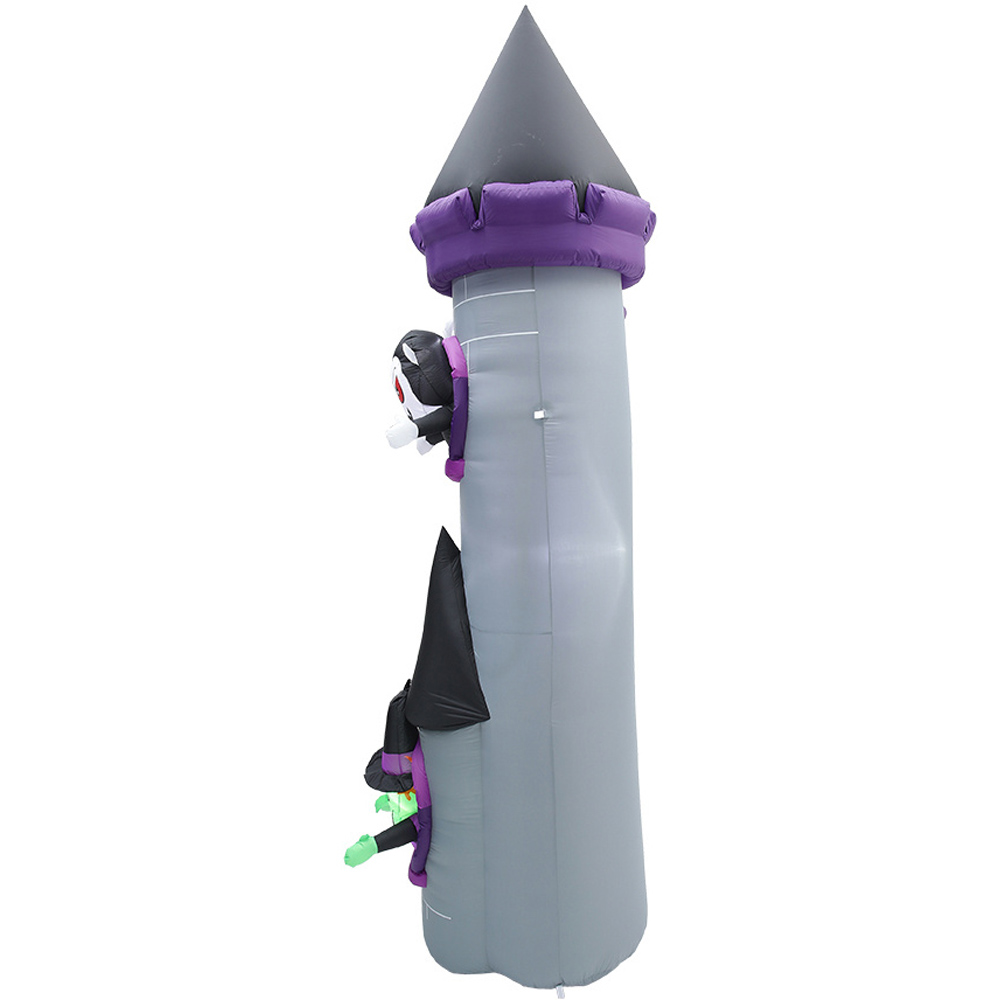 Living and Home Halloween Inflatable Haunted Castle LED Arch Image 3