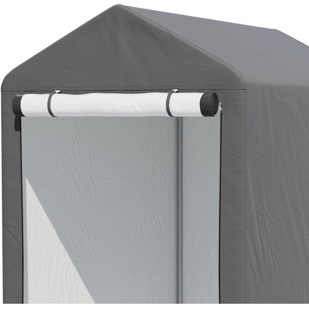 Living and Home 4 x 6ft Grey Foldable Waterproof Storage Shed Image 3