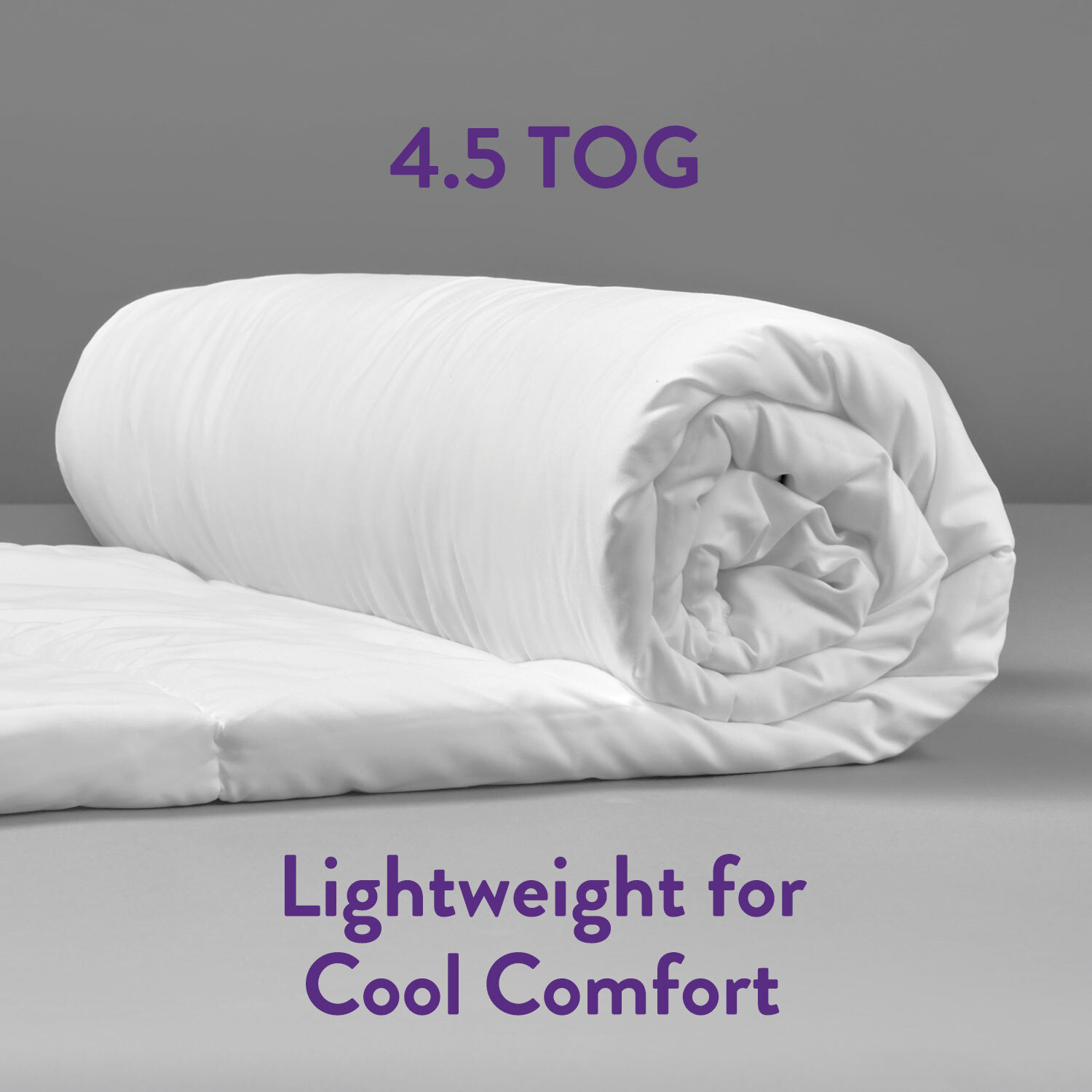 Slumberdown Double White Cool Summer Duvet 4.5 Tog Image 3