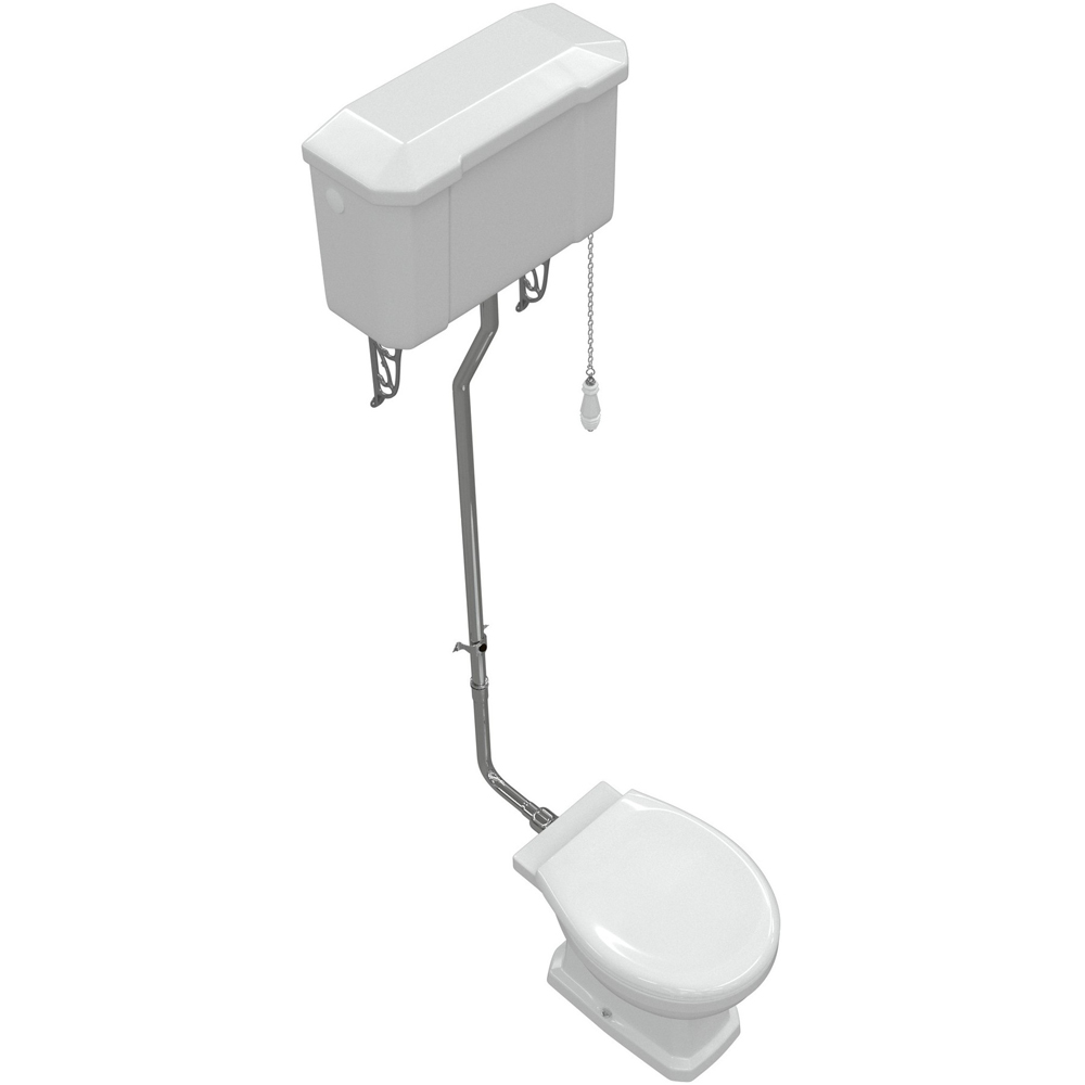 Bathstore Pelosa High Level WC and Standard Soft Close Seat with Dual Flush Image 4