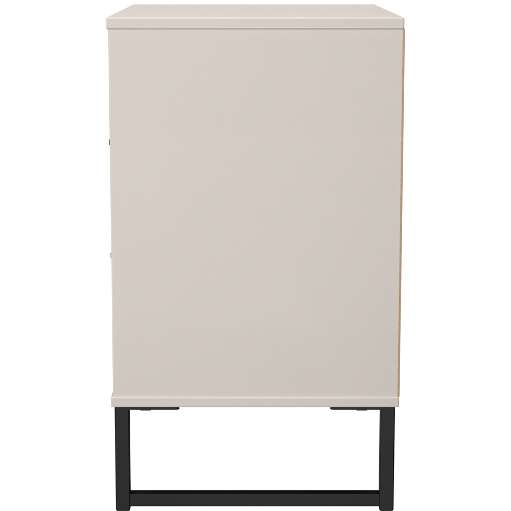 Crowndale Fluted 3 Drawer Kashmir Matt Midi Chest of Drawers Ready Assembled Image 3