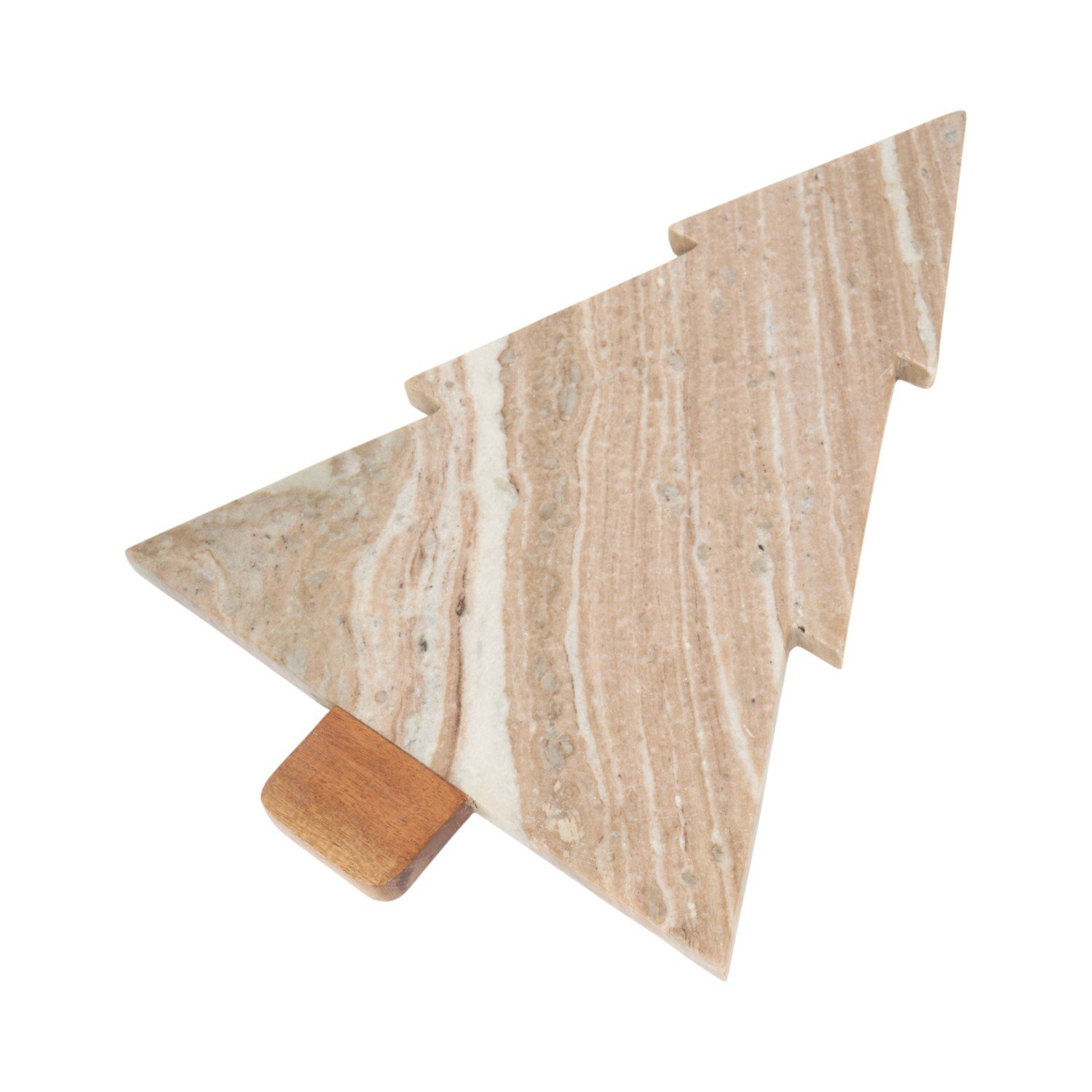 Marble and Wood Christmas Tree Board Image 3