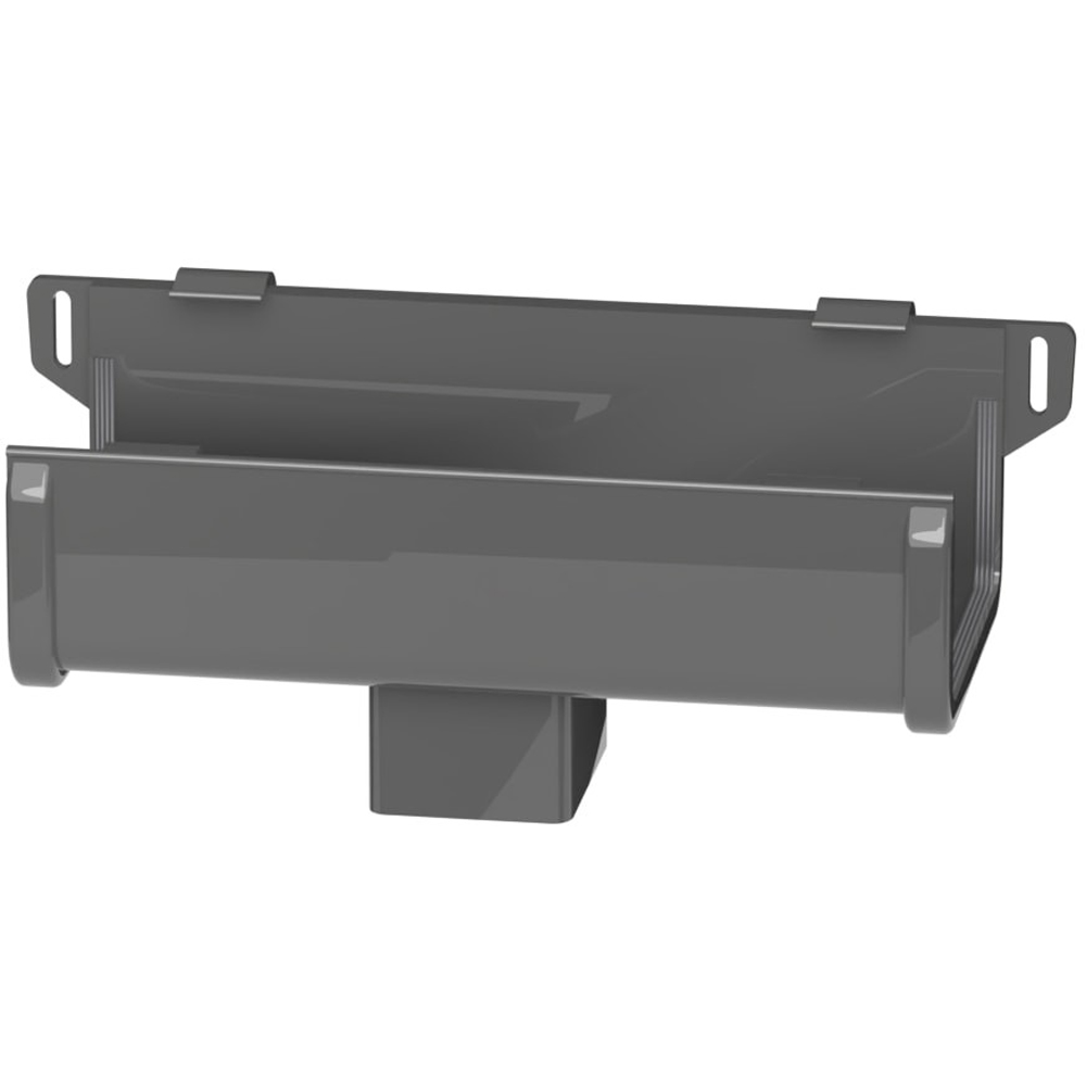 Galeco Square Industrial PVC Gutter Kit Galeco Grey 135mm Image 6