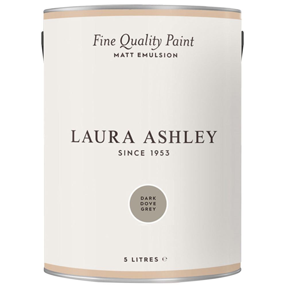 Laura Ashley Dark Dove Grey Matt Emulsion Paint 5L Image 2