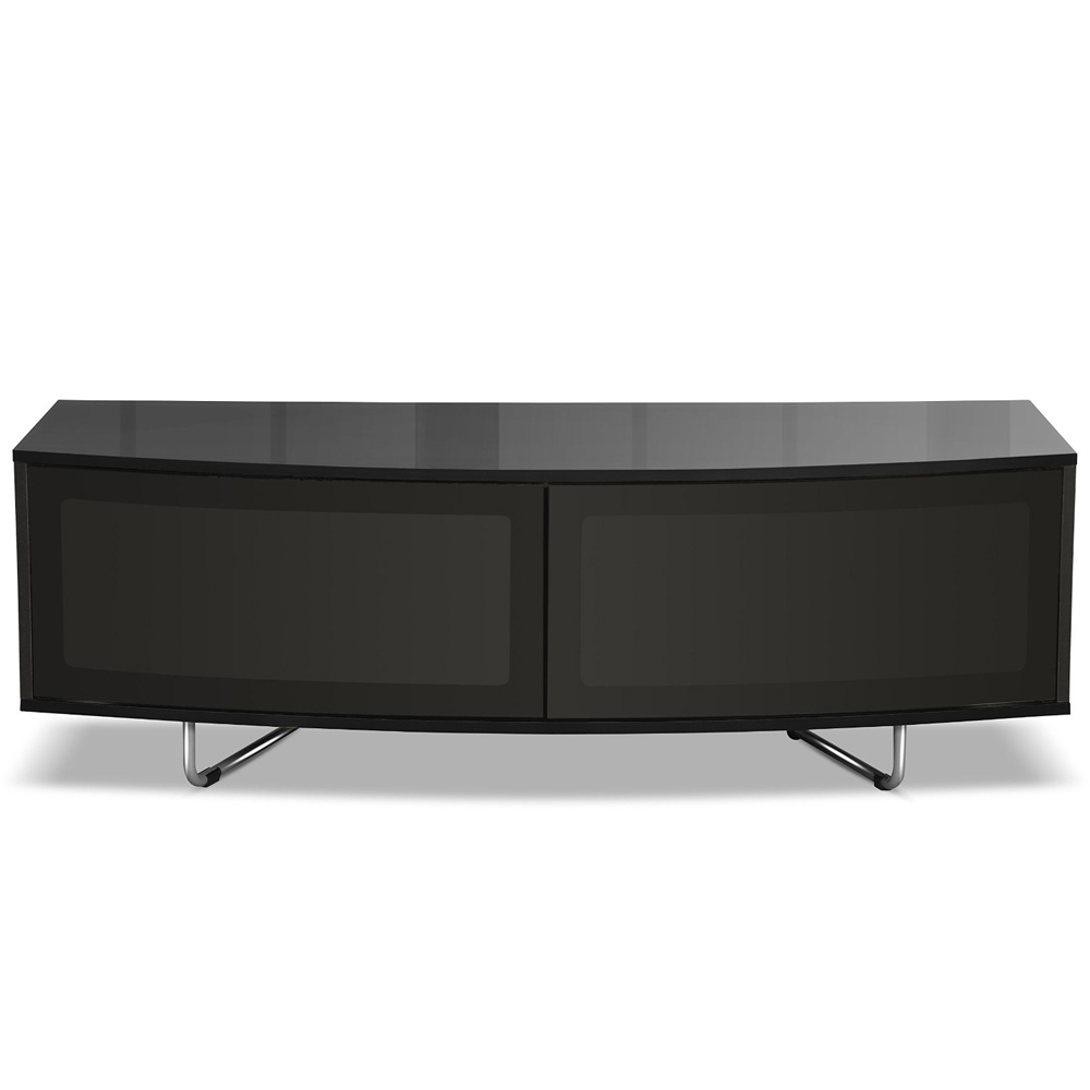 Centurion Supports Caru Gloss Black 2 Door TV Unit Image 6