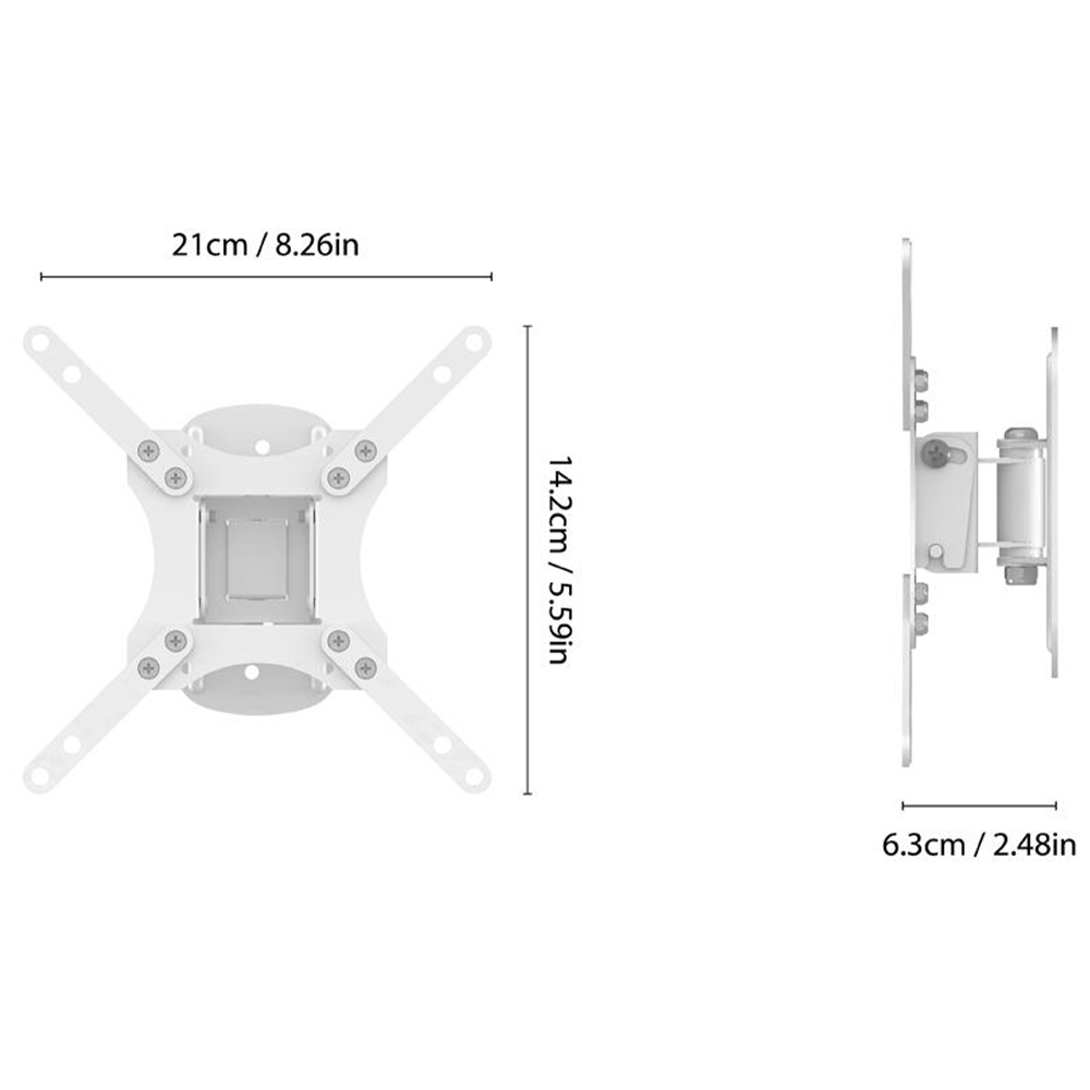AVF White Tilt and Turn Monitor Wall Mount Image 5
