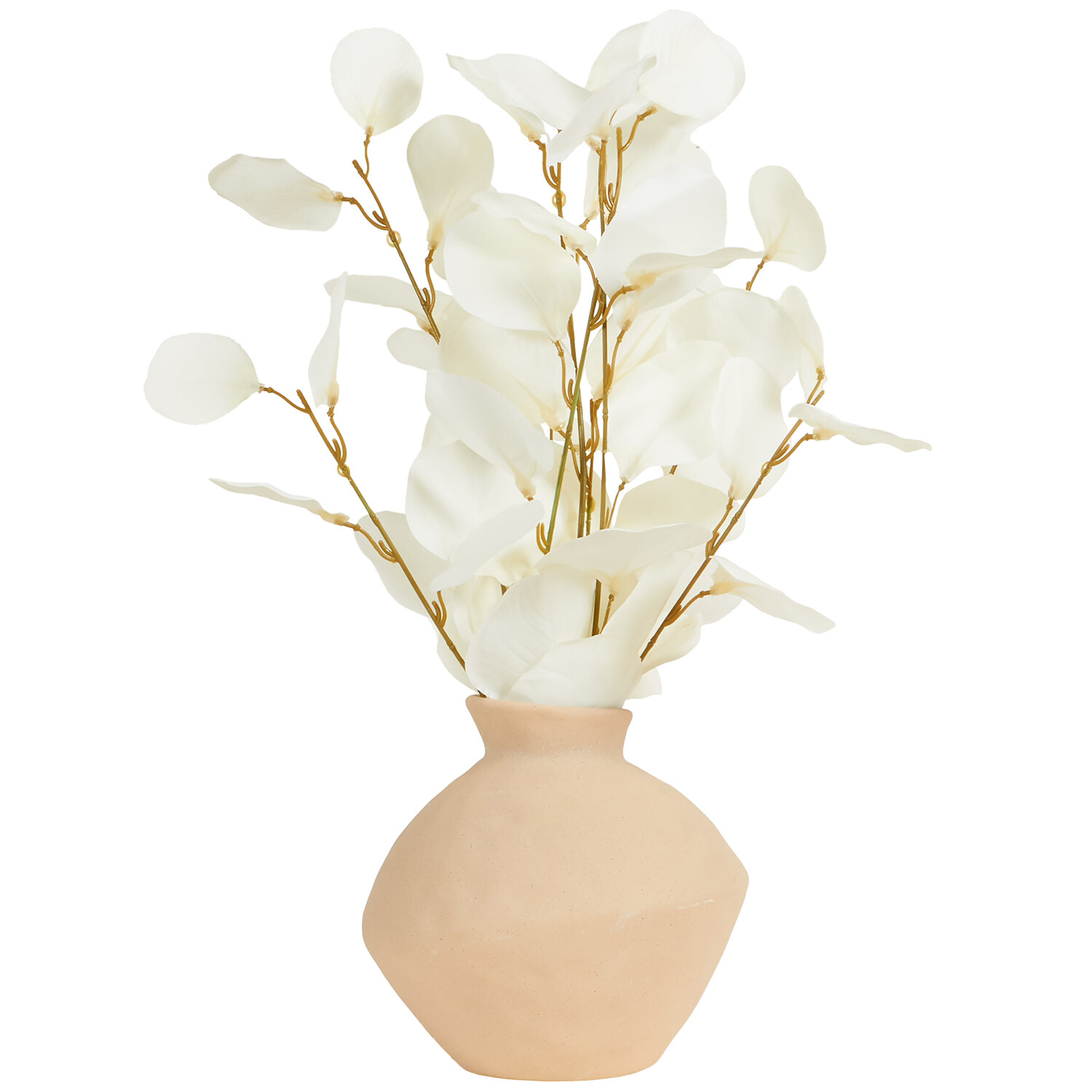 Bleached Eucalyptus Vase Arrangement - Pink and White Image 2