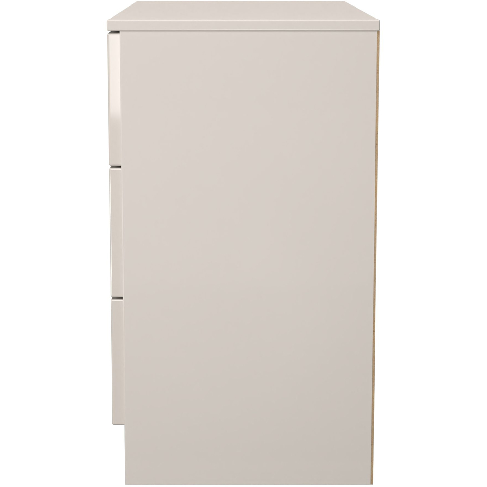 Crowndale Milan 3 Drawer Kashmir Gloss and Kashmir Chest of Drawers Ready Assembled Image 6
