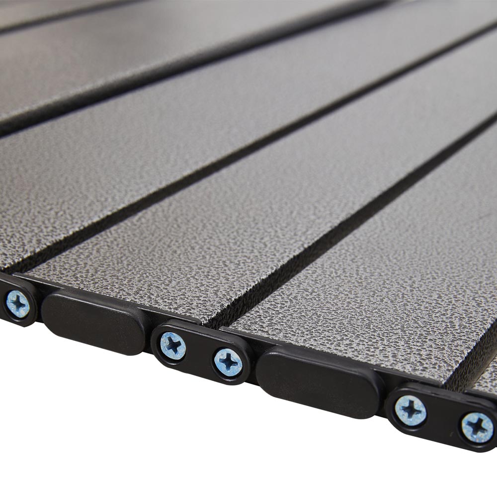 Living and Home 4 Seater Grey Rectangle Portable Folding Camping Set Image 7