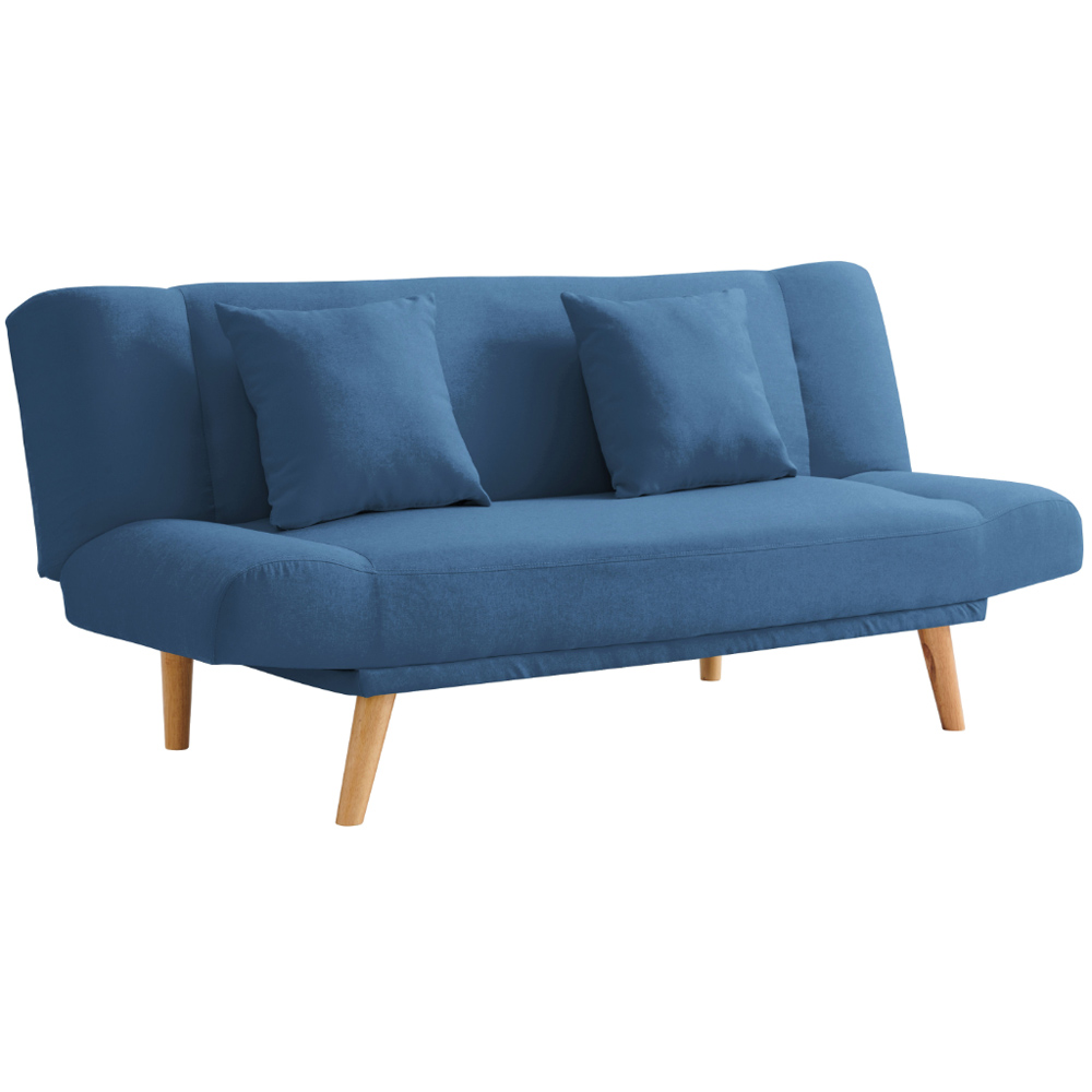 Home Detail Hamilton 2 Seater Blue Fabric Sofa Bed Image 2