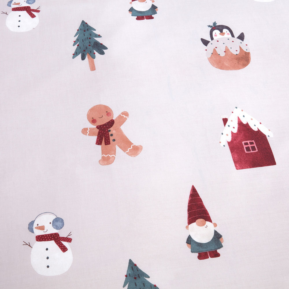 Christmas Characters Duvet Set - Pink and White Image 4