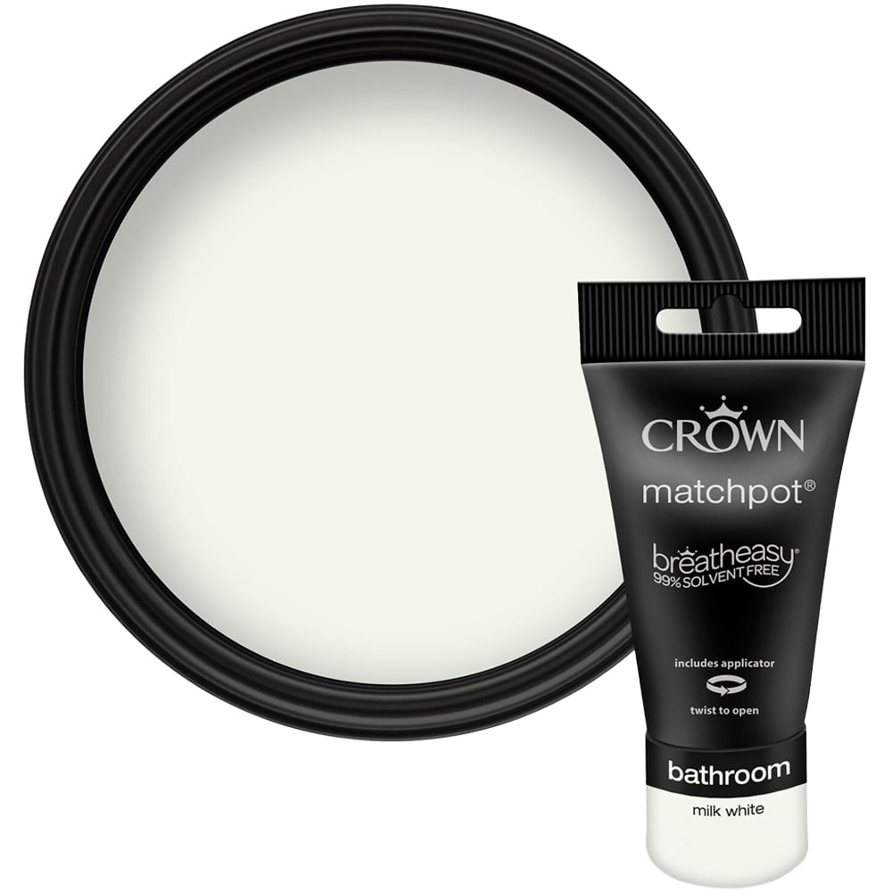 Crown Bathroom Tester 40ml - Milk White Image 5