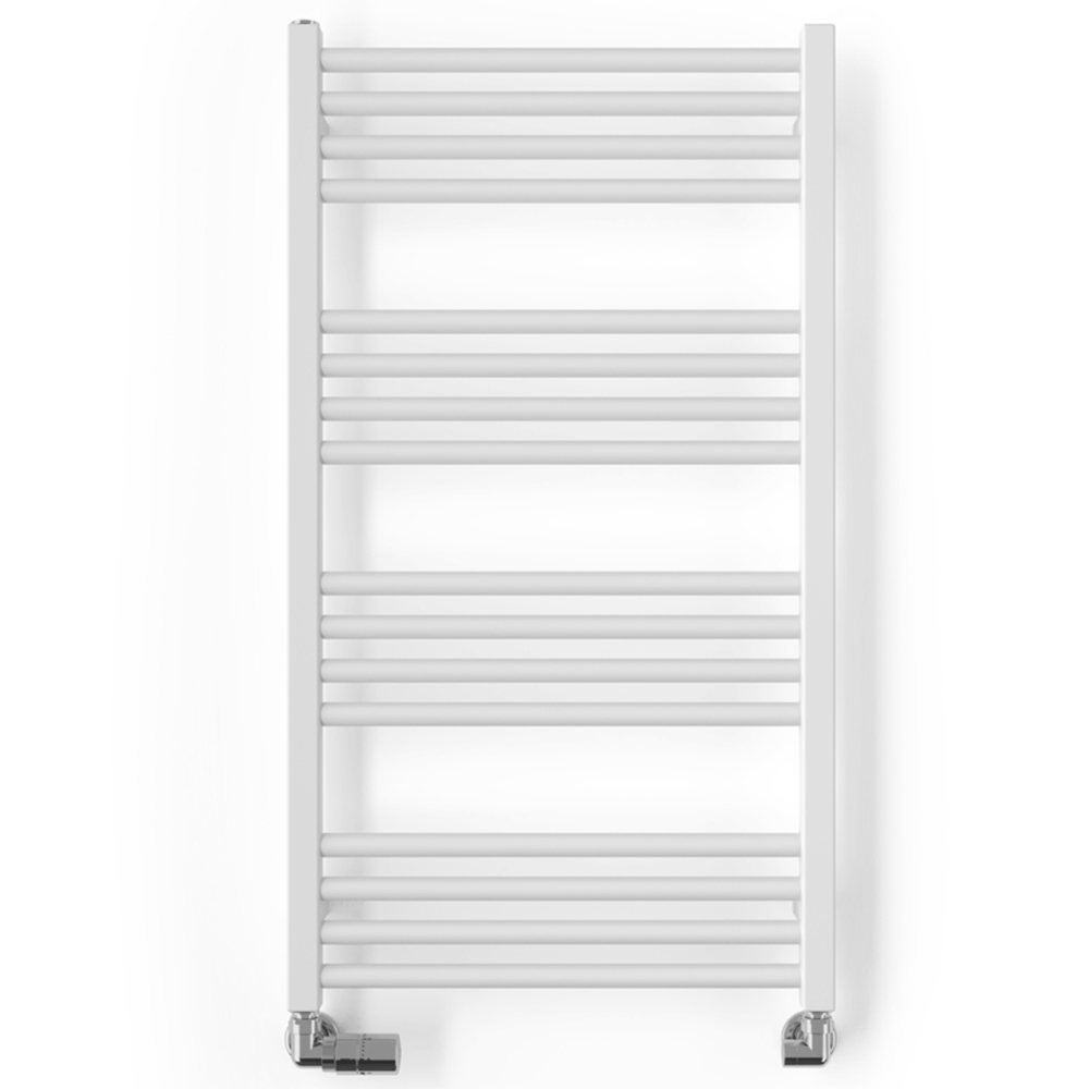 Terma Fiona 1323BTU Soft Matt White Heated Towel Rail 900 x 500mm Image 4