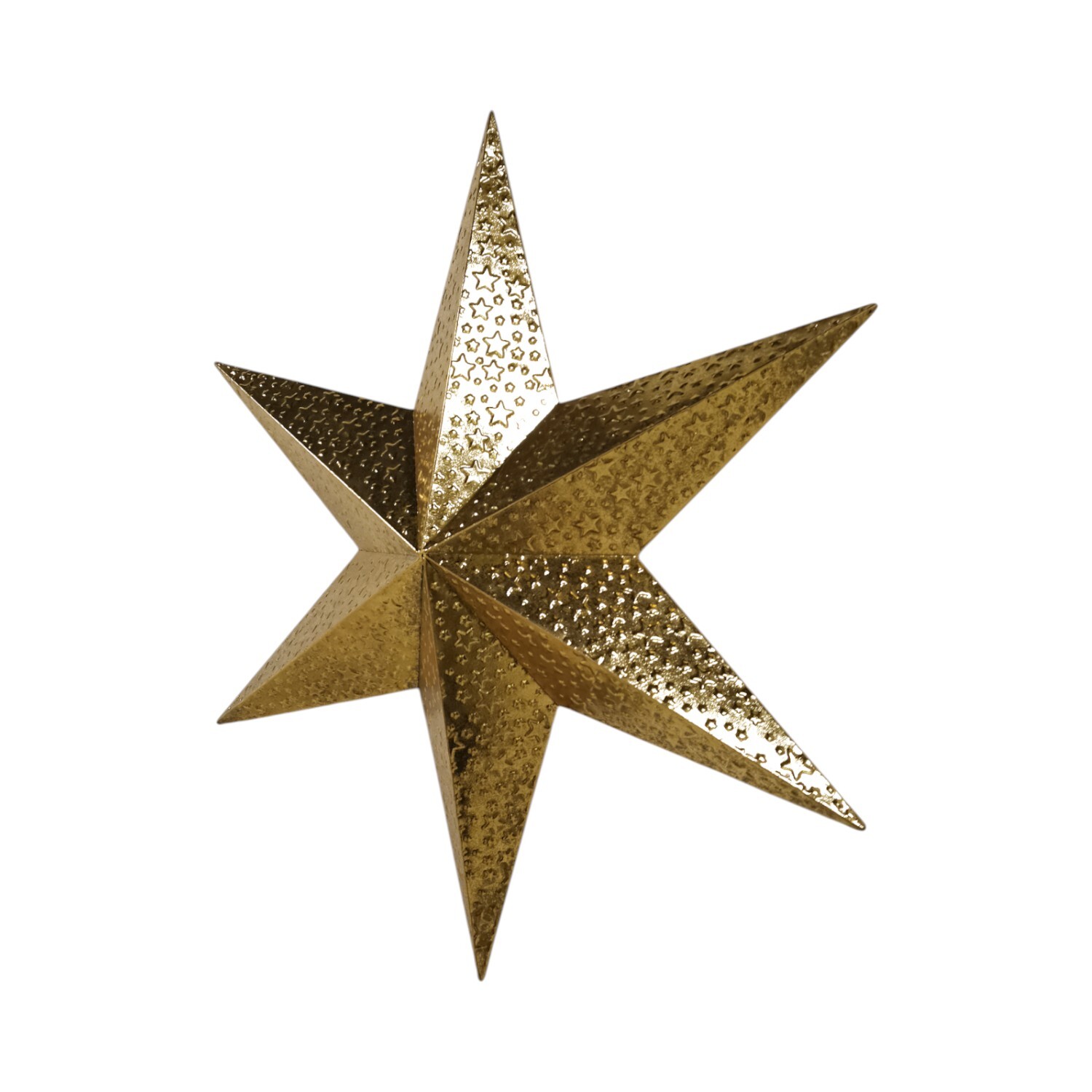 Metal Patterned Star Gold Image 2