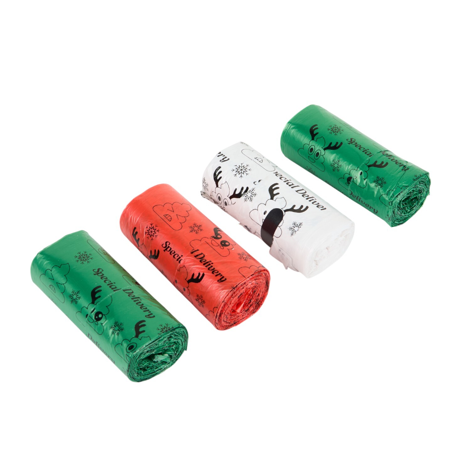Pack of 100 Festive Poop Bags Image 5