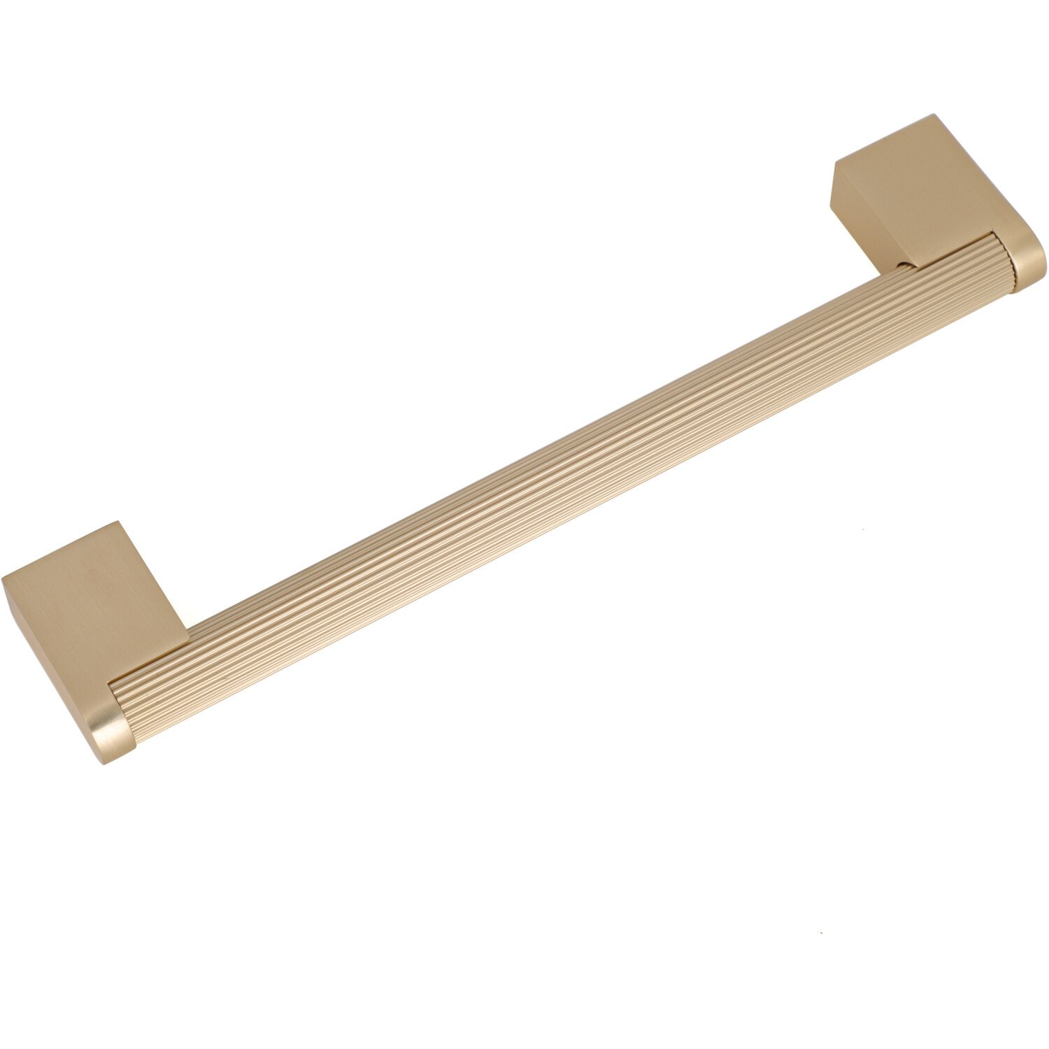 Pack of 2 Frankfurt Linear Cabinet Handles Brushed Brass 128mm Image 2
