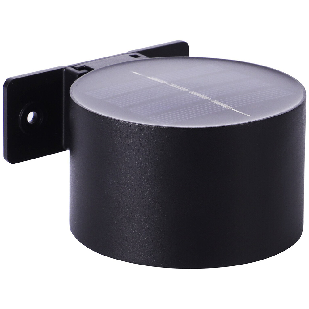 Pack of 4 Octava Solar Wall Lights - Black Image 4