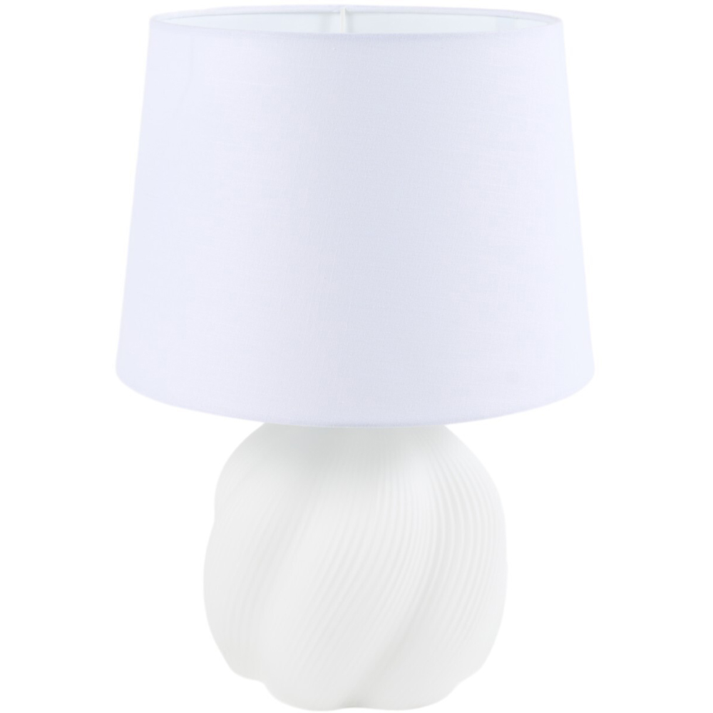 Millie Glass Table Lamp - White Image 3