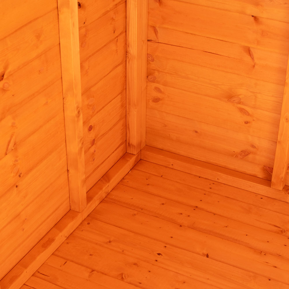 Shire 9 x 6ft Shiplap Style D Security Cabin Apex Garden Shed Image 7