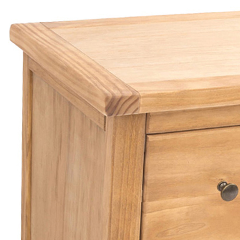 Cabinet Bits Lucca 4 Drawer Antique Wax Brass Knob Chest of Drawers Image 6