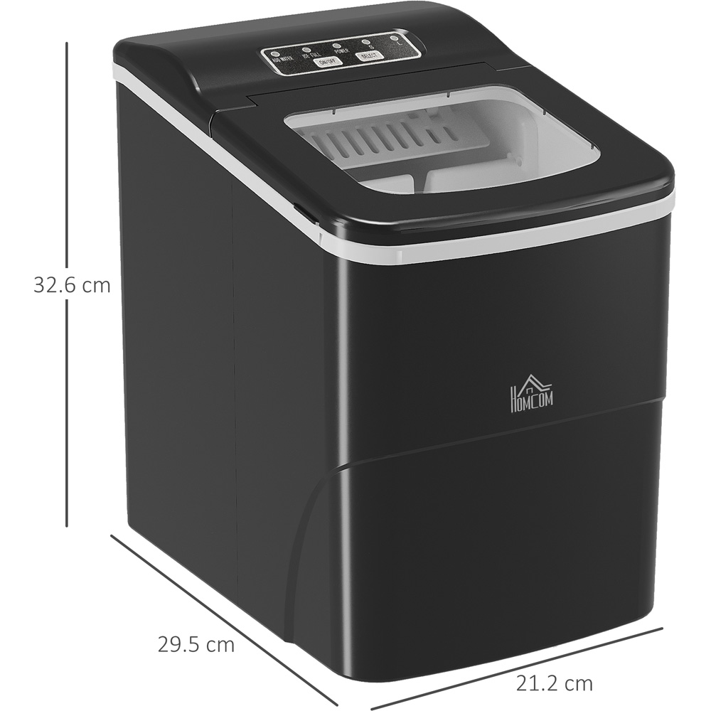 HOMCOM 800-063V70 Black Ice Maker Machine Image 7