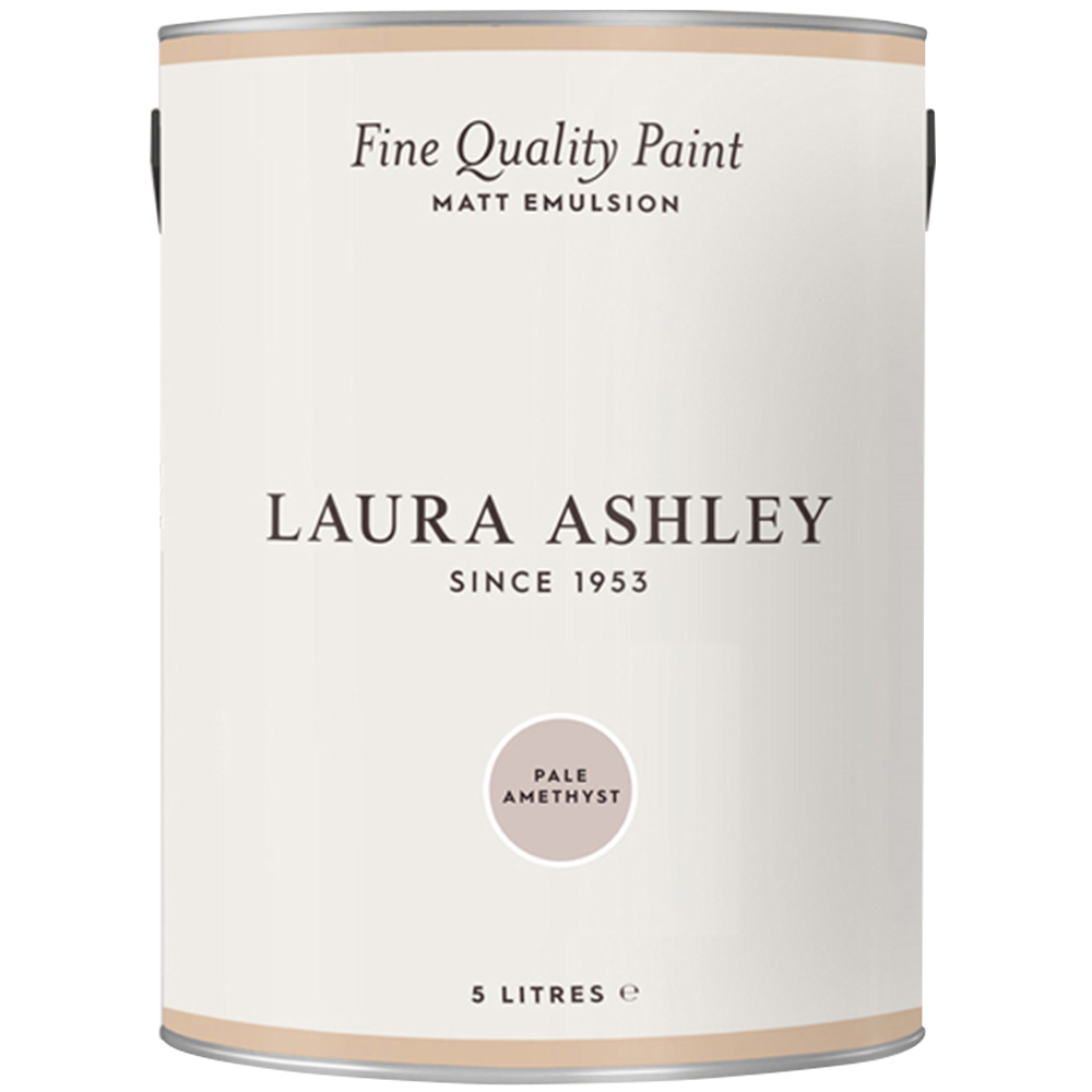 Laura Ashley Pale Amethyst Matt Emulsion Paint 5L Image 2