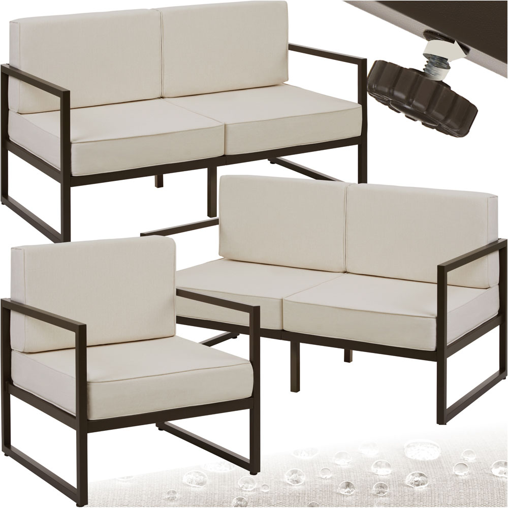 tectake Comosa 5 Seater Garden Sofa Set with Cushion Image 2