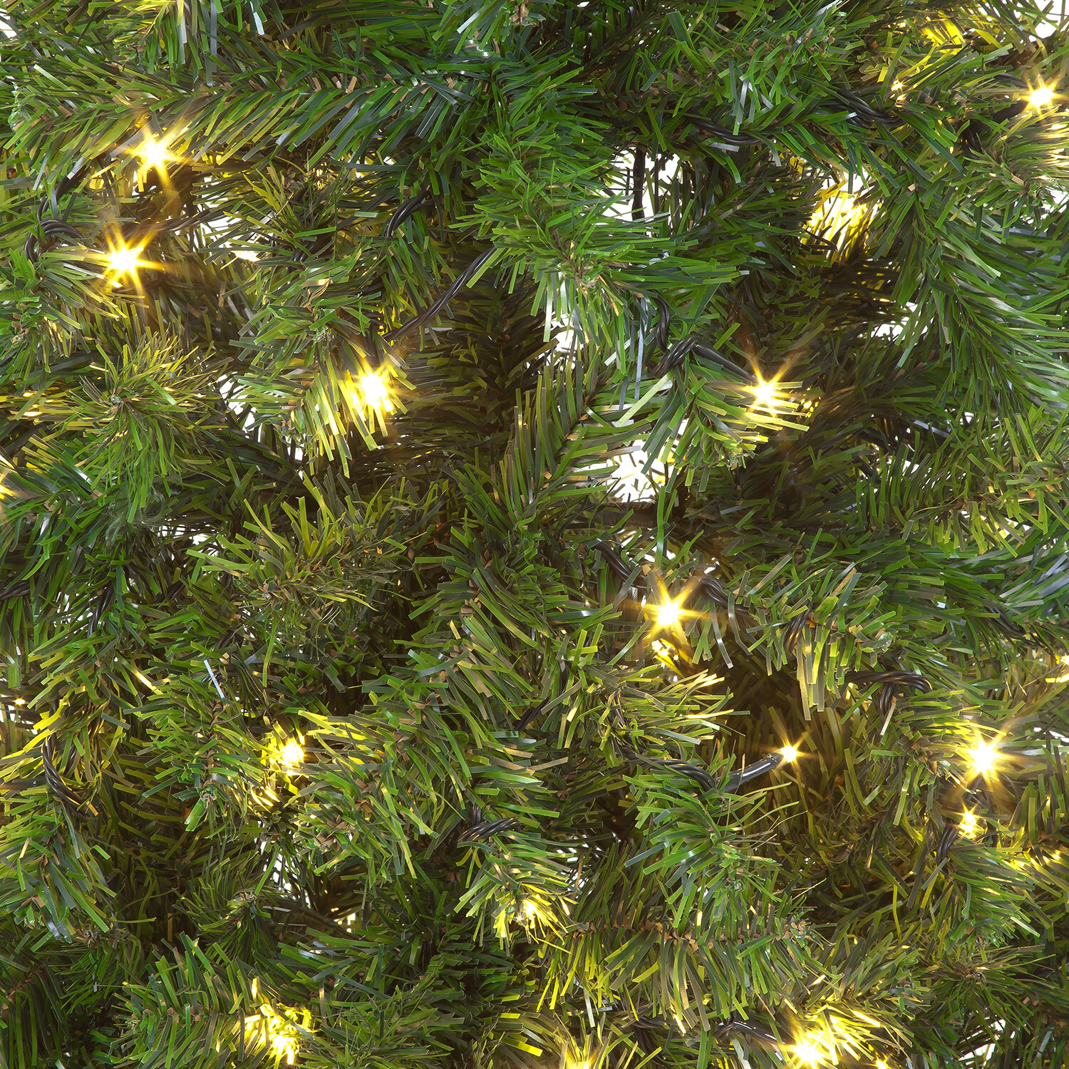 Pre-Lit Christmas Tree - Green / 6ft / Warm White LEDs Image 2