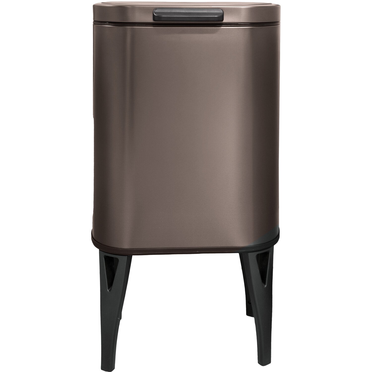Kitchen Master 35L Push Dustbin with Legs Dark Grey Image 3