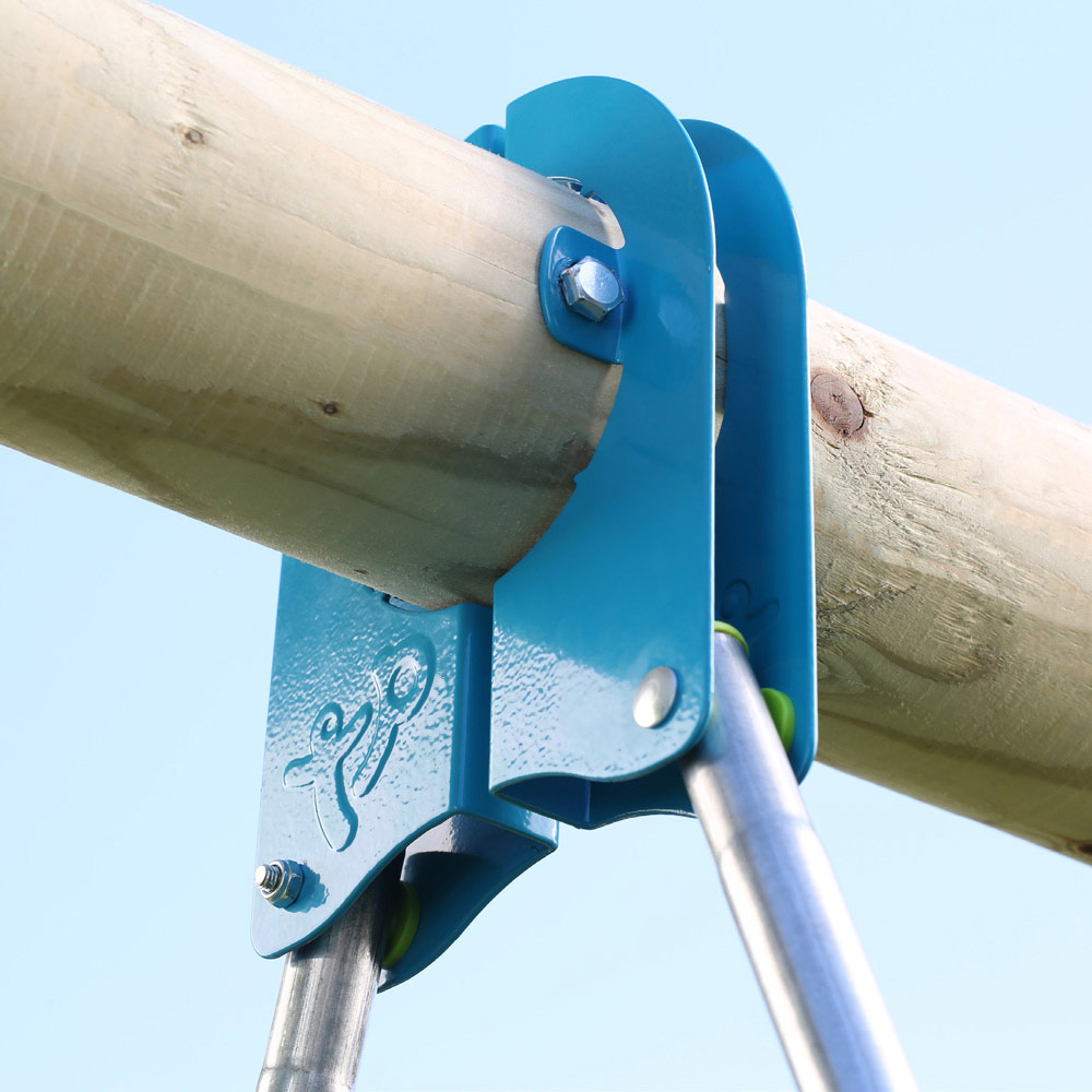 Tp Knightswood Triple Wooden Swing Set With Glider Image 6