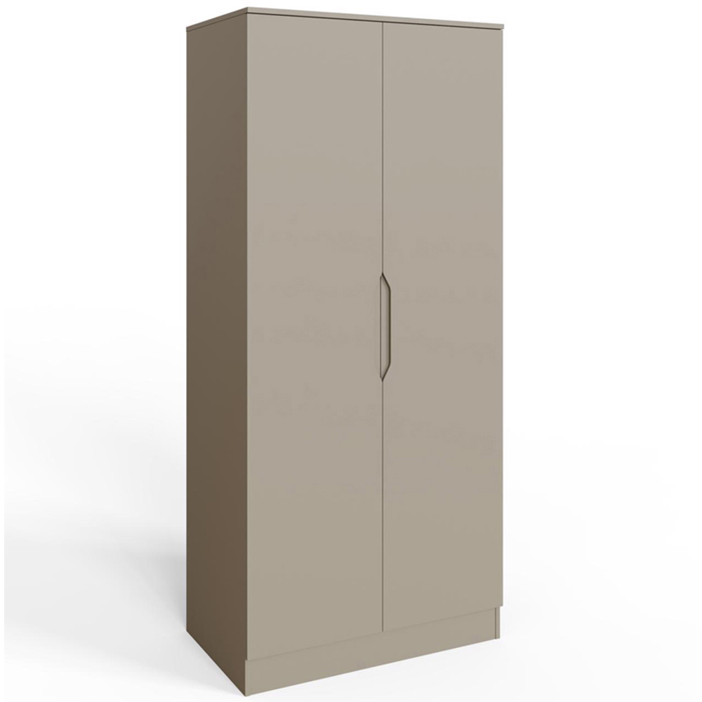 FWStyle Luno 2 Door Putty Modern Wardrobe Image 2