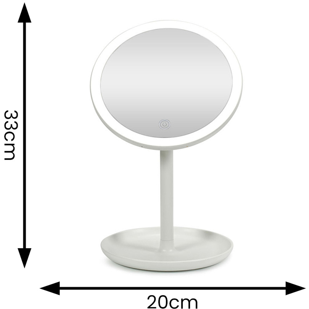 ValueLights White LED Make Up Mirror with Bluetooth Speaker Image 8