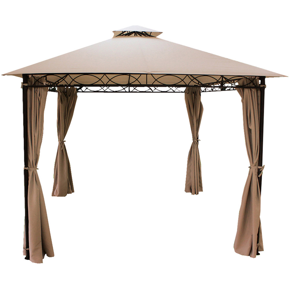 Glendale Marco Polo 4 x 3m Mocha Garden Gazebo Image 2