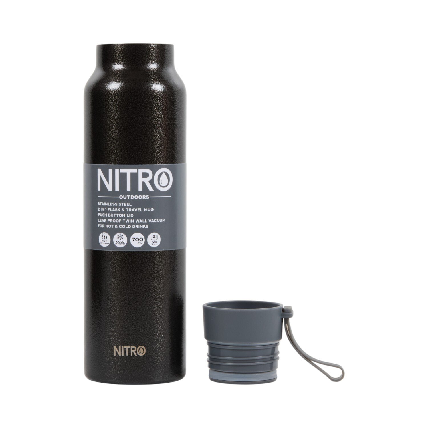 Nitro Stainless Steel Leakproof Bottle with Handle Image 6