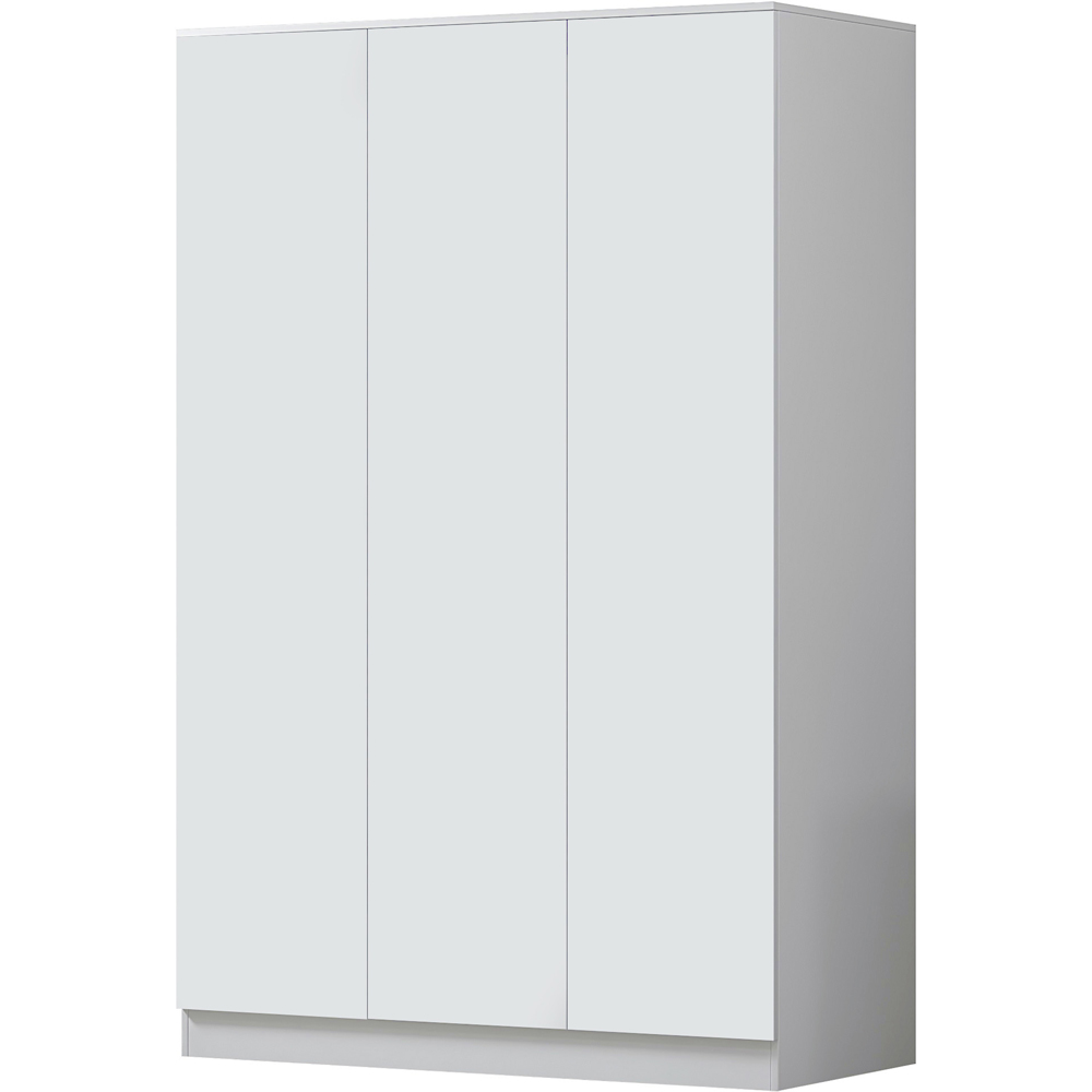 FWStyle Stora 3 Door Matt White Wardrobe Image 2