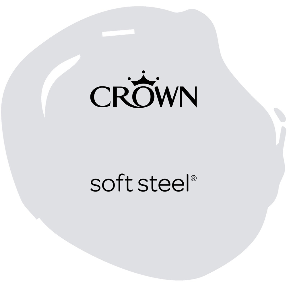 Crown Easyclean Bathroom Paint - Soft Steel Image 6