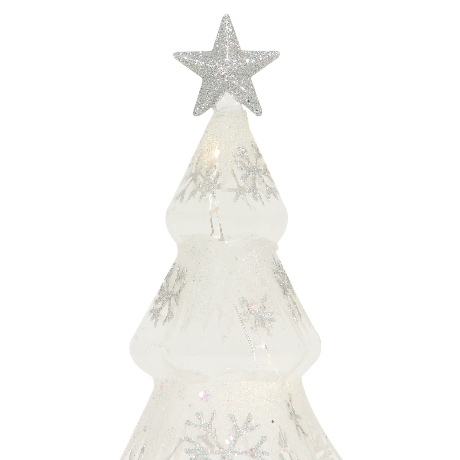 Glass Snowflake LED Tree Image 4