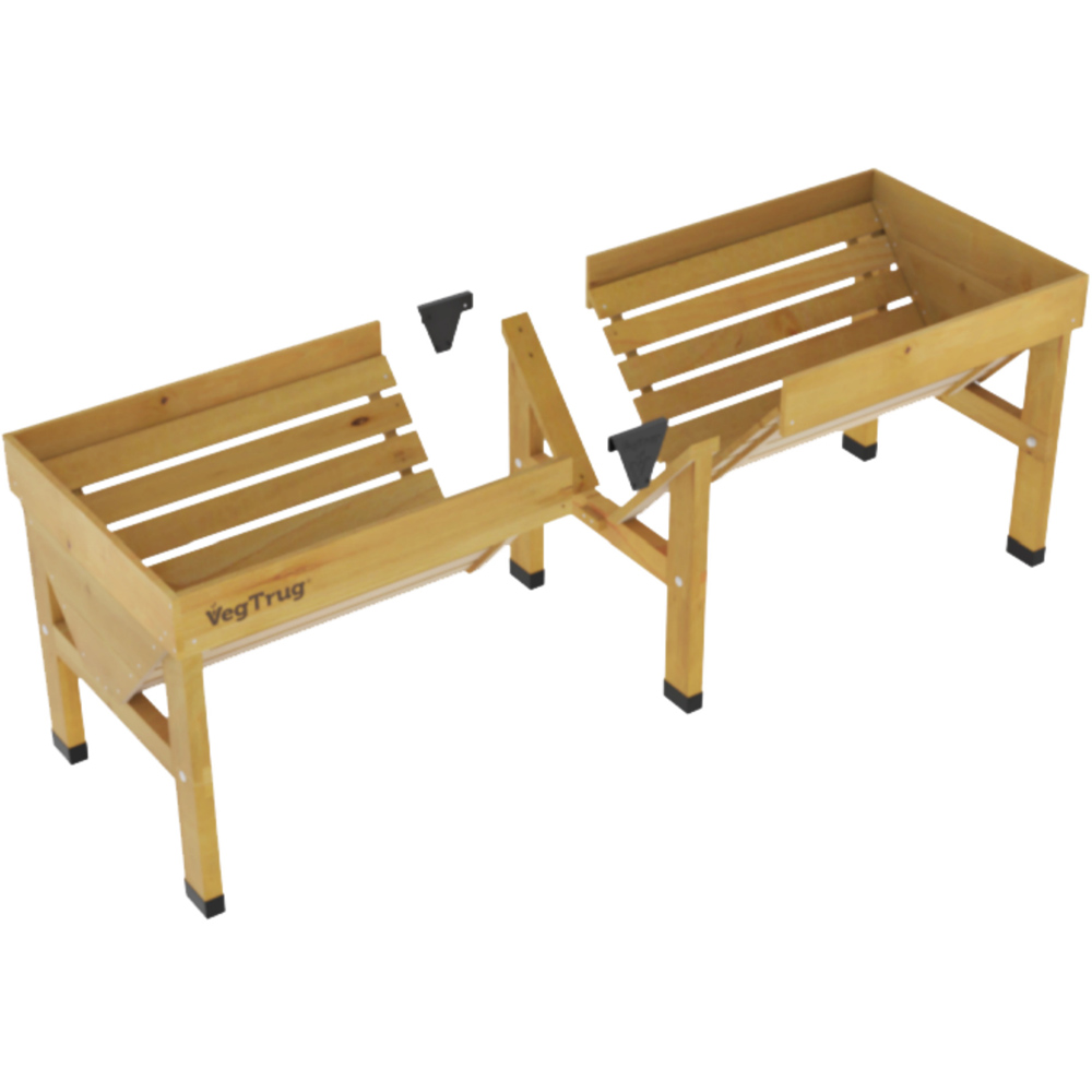VegTrug Classic Natural Cedar Wood Raised Garden Planter 80 x 183 x 76cm Image 3
