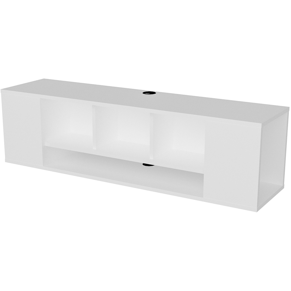 Decorotika Paldi 6 Shelf White Floating TV Unit Image 2