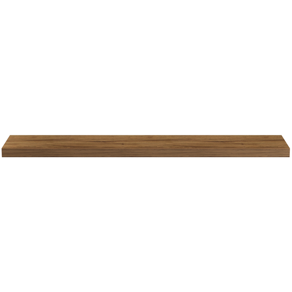 Homebase 120cm 2 Pack Mango Wood Effect Floating Shelf Image 3