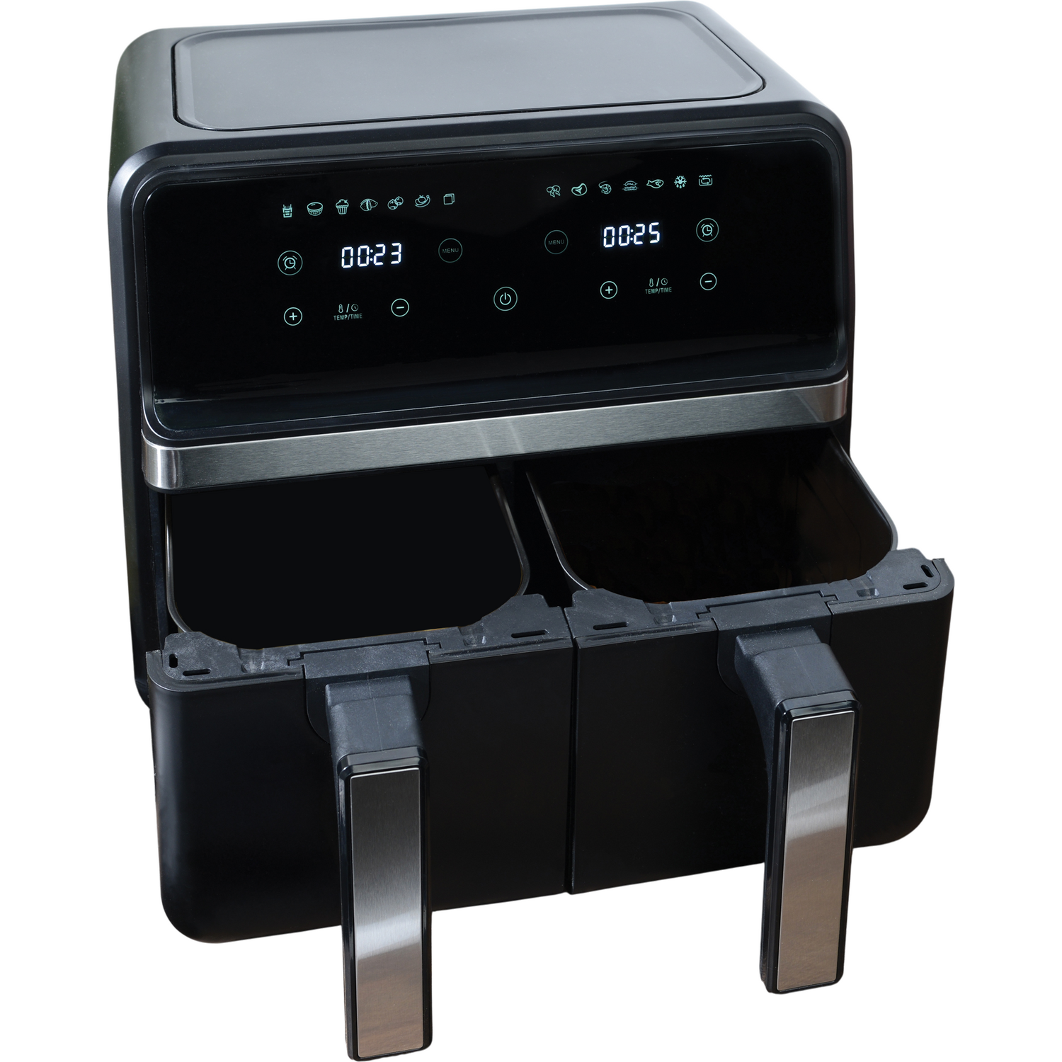 Kitchen Master Dual 8L Air Fryer - Black Image 7