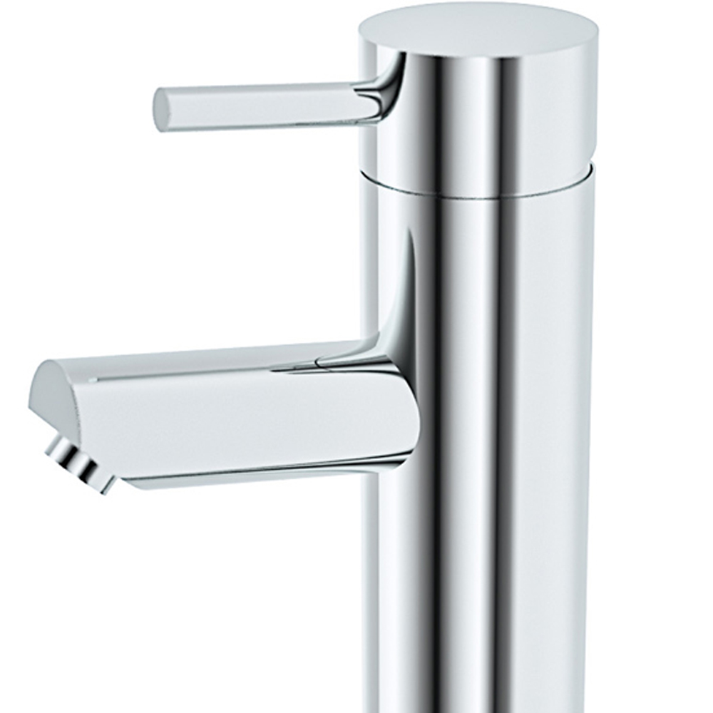 Nes Home Marc High Rise Basin Mono Mixer Tap with Waste Chrome Image 4