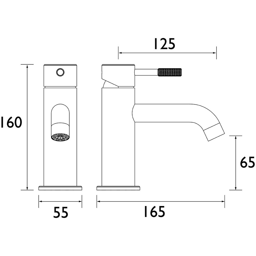 Bristan Molida Matt Black Cool Start Basin Mixer with Clicker Waste Image 9