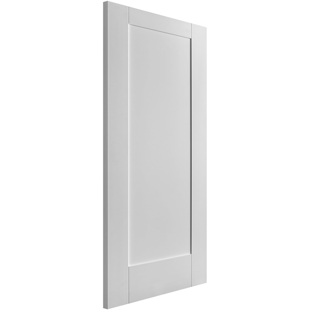 White Primed Pattern 10 1 Panel FD30 Internal Fire Door 1981 x 686 x 44mm Image 2