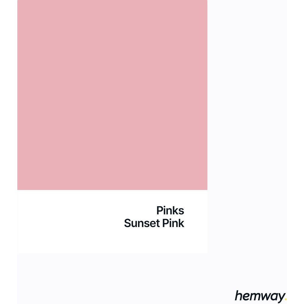 Hemway Sunset Pink Exterior Matt Acrylic Emulsion Paint 2.5L Image 8