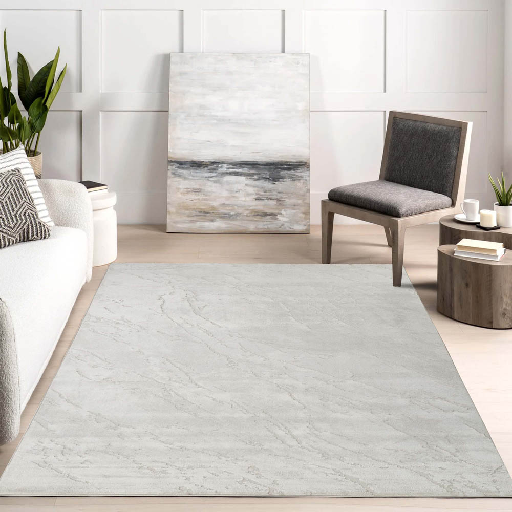 Desire Rugs Novu Valley Beige Modern Abstract Metallic Sheen Rug 160 x 230cm Image 2