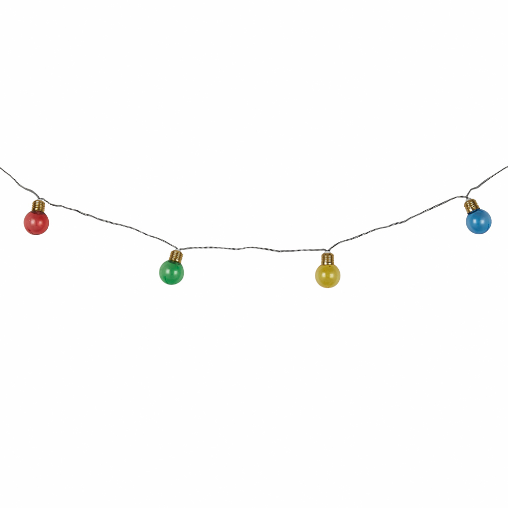 Lighting Collection IP44 Festival Festoon Solar LED Outdoor String Lights Image 4