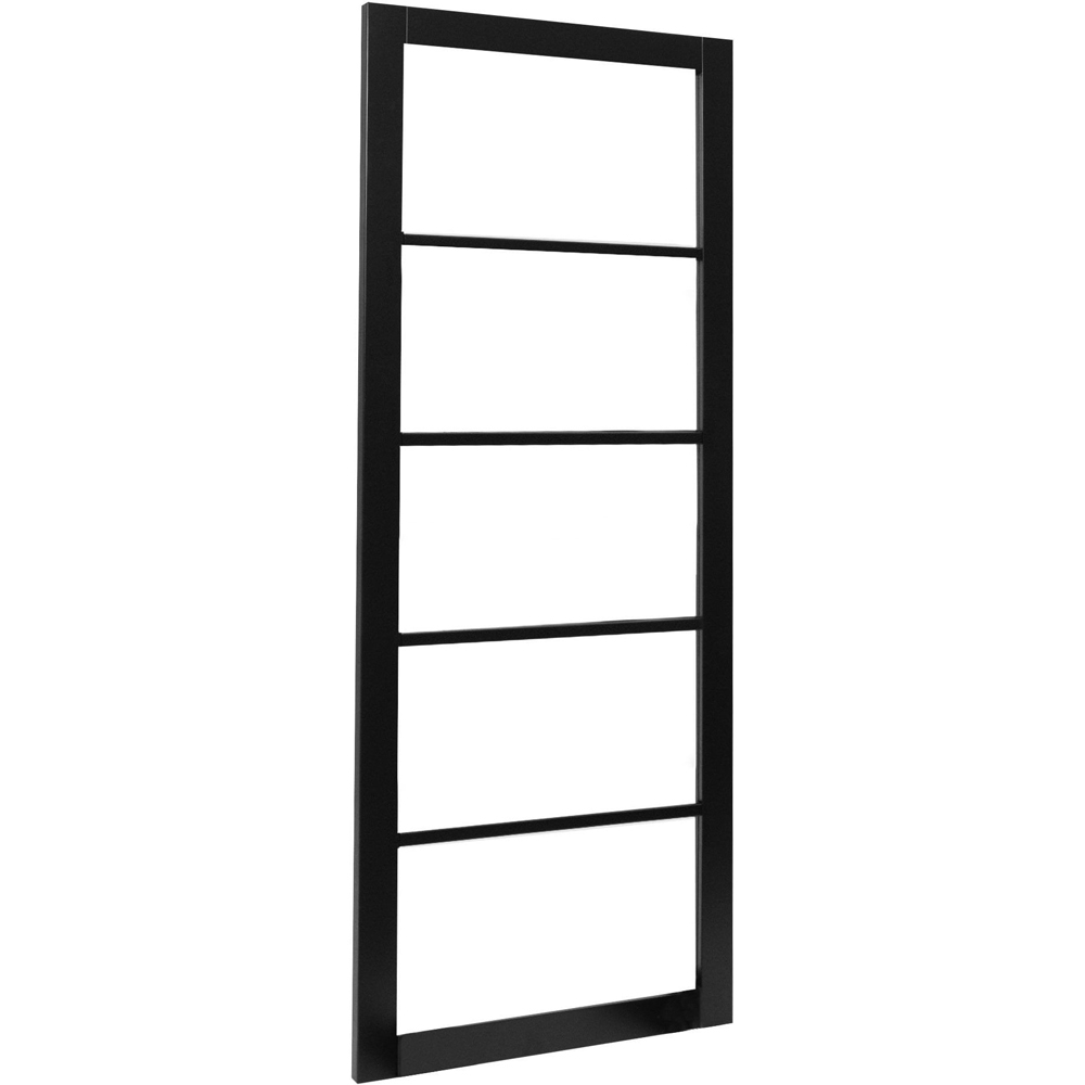 Industrial Black Light Clear Glass Internal Door 1981 x 686 x 35mm Image 3